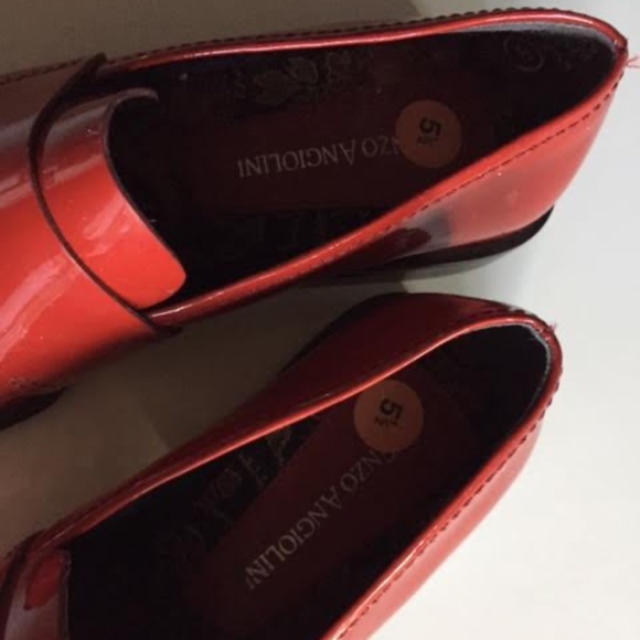NEW Enzo Angiolini Red Patent Loafers - Picture 14 of 16